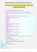 PSYC 225 TEST 3 CH 11 PRACTICE QUESTIONS AND ANSWERS &lpar;100&percnt; PASS&rpar;