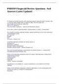 PMHNP Fitzgerald Review Questions And Answers Latest Updated&period;