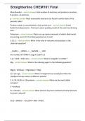 Straighterline CHEM101 Final-300&plus; questions with 100&percnt; correct answers