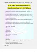 SCSU BIO120 Lab Exam I Practice Questions and Answers &lpar;100&percnt; Pass&rpar;