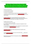 SDI Open Water Scuba Diver Exam Latest Update 2024-2025 Questions and 100&percnt; Verified Correct Answers Actual Exam Guaranteed A&plus;