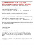 LATEST MGMT1000 EXAM 2024-2025 QUESTIONS WITH 100&percnt; CORRECT ANSWERS