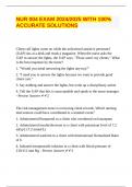 NUR 004 EXAM 2024&sol;2025 WITH 100&percnt; ACCURATE SOLUTIONS