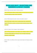 BUAN 6320 QUIZ 1 QUESTIONS AND ANSWERS ALREADY PASSED