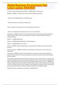 Global Business Environment Test Latest update 2024&sol;2025