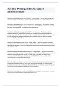 AZ-104&colon; Prerequisites for Azure administrators Actual Questions And Answers Graded A&plus;&period;