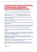 Aceable agent &semi;Real Estate Quesions With  100&percnt;Verified Answers
