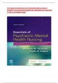 TEST BANK FOR ESSENTIALS OF PSYCHIATRIC MENTAL HEALTH NURSING  4TH EDITION 