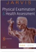 TEST BANK FOR PHYSICAL EXAMINATION AND HEALTH ASSESSMENT&comma; 8TH EDITION&comma; CAROLYN JARVIS&comma; ISBN&colon; 9780323510806 EXAM UPDATED QUESTIONS WITH CORRECT ANSWERS
