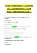 Ramp Test Study guide &vert; Questions and Correct Solutions &vert; Latest Update 2024&sol;2025 &vert; Graded A&plus;