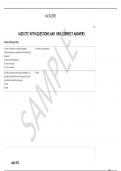   IAED ETC WITH QUESTIONS AND 100&percnt; CORRECT ANSWERS