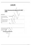 Emergency Telecommunicator Quiz Questions With 100&percnt; CORRECT ANSWERS