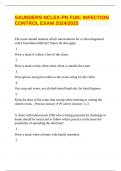 SAUNDERS NCLEX-PN FUN&colon; INFECTION CONTROL EXAM 2024&sol;2025