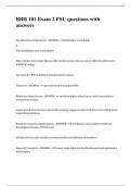 BBH 101 Exam 2 PSU questions with answers&period;