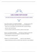 USU COMD 5070 EXAM WITH GUARANTEED ACCURATE ANSWERS &vert;VERIFIED