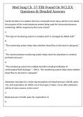 Med Surg Ch&period; 57-TBI-Found On NCLEX Questions & Detailed Answers