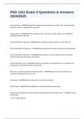 PSS 1411 Exam 3 Questions & Answers 2024&sol;2025