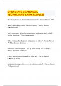  OHIO STATE BOARD NAIL TECHNICIANS EXAM 2024&sol;2025