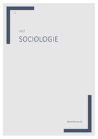 Samenvatting Sociologie 2017
