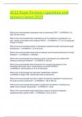 ACLS Exam Version c questions and answers latest 2023 What is the recommended compression rate for performing CPR&quest; - ANSW&period;&period;At least 100 per minute