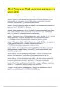 ACLS Precourse Work questions and answers latest 2023 Lesson1&colon; system of care&period; Which quality improvement component of systems of care best describes the capture and review of data related to resuscitation education&comma; processes&comma; and outcomes&quest; - ANSW&period;&period;Measur
