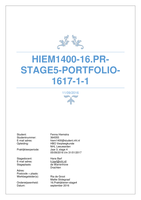 Stage verslag Hbo verpleegkunde jaar 3 stage 4 nhl hogeschool