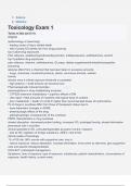 Science Medicine Toxicology Exam 1 Questions & answers latest update 2024&sol;2025 with complete solution