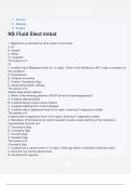 Science Medicine Surgery NS Fluid Elect Imbal Questions & answers latest update 2024&sol;2025 with complete solution