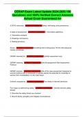 CERAP Exam Latest Update 2024-2025 150 Questions and 100&percnt; Verified Correct Answers Actual Exam Guaranteed A&plus;