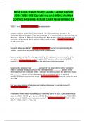 QBA Final Exam Study Guide Latest Update 2024-2025 155 Questions and 100&percnt; Verified Correct Answers Actual Exam Guaranteed A&plus;