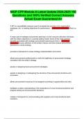 NIGP CPP Module A Latest Update 2024-2025 150 Questions and 100&percnt; Verified Correct Answers Actual Exam Guaranteed A&plus;
