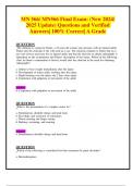 MN 566&sol; MN566 Final Exam&colon; &lpar;New 2024&sol; 2025 Update&rpar; Questions and Verified Answers&vert; 100&percnt; Correct&vert; A Grade