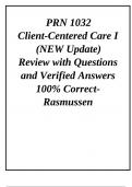PRN 1032  Client-Centered Care I &lpar;NEW Update 2024&sol;2025&rpar;  Review with Questions and Verified Answers 100&percnt; Correct- Rasmussen