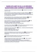 NURS 676 UNIT III CH&period; 8-10 REVIEW QUESTIONS AND CORRECT ANSWERS
