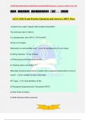 ACLS AHA Exam Practice Questions and Answers &lpar;100&percnt; Pass&rpar;