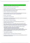 SAFE DevOps Questions and Answers