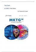 Test Bank for MKTG 14th Edition by Charles W&period; Lamb