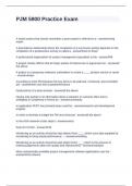 PJM 5900 Practice Exam Questions and Answers 100&percnt; Solutions