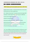 CBRS Training notes Practice Questions and Answers &lpar;100&percnt; Pass&rpar;