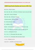 CHSPE Exam Practice Questions and Answers &lpar;100&percnt; Pass&rpar;