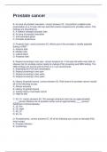 Prostate cancer exam with correct answers 2024