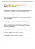 TRU BIOL 1693 module 1 &colon; The Endocrine System Exam&lpar;100&percnt; correct and graded A&plus;&rpar;