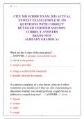CITY MD SCRIBE EXAM 2024 ACTUAL  NEWEST EXAM COMPLETE 150 QUESTIONS WITH CORRECT DETAILED VERIFIED AND 100&percnt;  CORRECT ANSWERS BRAND NEW  ALREADY GRADED A&plus;