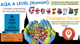 AQA A Level Geography: Changing Places - Make your own mindmaps