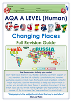 AQA A Level Geography: Changing Places - Revision Guide/Notes