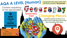 AQA A Level Geography: Changing Places - Revision Mats