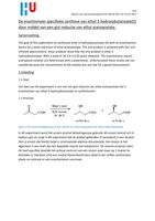 De enantiomeer specifieke synthese van ethyl 3-hydroxybutanoate (S) door middel van een gist reductie van ethyl acetoacetate VC4