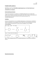  Friedel-Crafts reactie 1 Synthese van 3-p-methylbenzoylpropaanzuur uit barnsteenzuur-anhydride en tolueen VC3