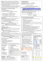Engineering Economy formula summary - "Cheat Sheet"
