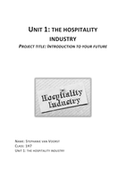 BTEC Unit 1: The Hospitality Industry